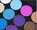 LyDia® 15 COLOURS EYESHADOW PALETTE Smokey Eye Effect Neutral Nude/White Highlight/Brown/Black/Chocolate/Purple/Blue/Green/Grey Silver #3 (15 colours eyeshadow #3)