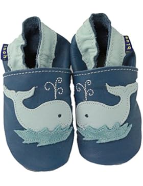 Inch Blue | Whale Krabbelschuh - blau | blue