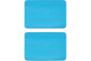 ANZONGYI 2Pcs Durable Insulation Silicone Mat High Temperature Resistant Circuit Repair Mat Anti Static Electronics Repair Mat Environmentally Friendly Soldering Station Mat