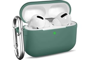 Ouwegaga Kompatybilny futerał ochronny do AirPods Pro Case, silikonowy pokrowiec ochronny z karabinkiem kompatybilny dla Apple Airpods Pro/Airpods 3, Pinde