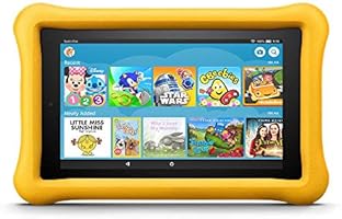Fire 7 Kids Edition Tablet, 7" Display, 16 GB, Yellow Kid-Proof Case