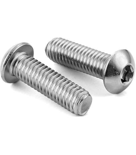 8) M8-1.25x45mm Socket / Allen Head Cap Screws Stainless M8x1.25x45