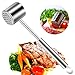 Produktbild Fleischklopfer, Anteel Doppelseitig Fleischklopfer, Meat Tenderizer Mallet, Kartoffelstampfer, Heavy Duty Fleischhammer, Safe Rostfreie Top-Qualität Edelstahl Küche Mallet Tool, Edelstahl Hammer Pounder für Tenderizing Steak, Schweinefleisch, Huhn, Fisch, Lamm und Kalbfleisch in der Küche