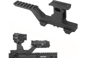 QIRUIMY Tattico Micro Red Dot Riser Mount Adattatore di base per montaggio su cannocchiale per mirino ottico T1 T2 H1 H2