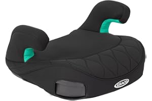 Graco Booster Max R129 ISOFIX backless booster seat, Lightweight at only 2.7kg, Suitable from 137-150cm (approx. 7 to 12 years), Midnight fashion