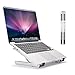 Produktbild LONGKO Verstellbar Laptop-Ständer mit Lüfter – Notebook Stand mit USB Kabel aus Aluminium für MacBook Notebook iPad (weiß 2)