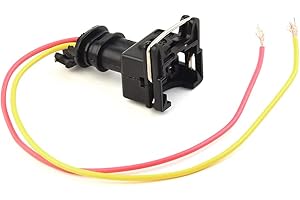 DAZZLEEX 2-poliger Kraftstoffpumpenstecker-Kabelbaumstecker 9,05 Zoll für Webasto Eberspacher Dieselheizung