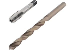 YINETTECH Jeu de tarauds 1/8-27 NPT 8,3 mm HSS HSS HSS pour métal, plastique, bois, trous NPT 1/8"