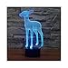 Produktbild Kitz Nachtlicht Illusion Lampe Nachttischlampe, 7 Farben ändern Touch Schalter Schreibtisch Dekoration Lampen Geburtstag Weihnachten Geschenk mit Acryl Flat & ABS Base & USB-Kabel