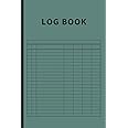 Log Book: Small Multipurpose with 7 Columns to Track Daily Activity, Time, Inventory and Equipment, Income and Expenses, Mileage, Orders, Donations, Debit and Credit, or Visitors (Midnight Green)