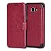 Produktbild Mulbess Samsung Galaxy A3 2016 hülle Wein Rot,Ledertasche für Samsung Galaxy A3 2016 Tasche Leder