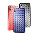 Price comparison product image Mlec tech Smart Phone Case BV Woven Anti-Scratch Anti Dropping Non-slip Breathable Cell Phone Cover Case Support Fast Charging for iPhone XS/XS max/XR TPU 6.5 5.8 6.1