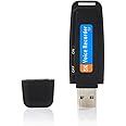 Digital USB Pen Drive SK Voice Recorder Clear Audio Recording Hidden USB Audio Voice Recorder Without Light Support 32GB Card | Asleesha (Included, Free 16-GB Card)