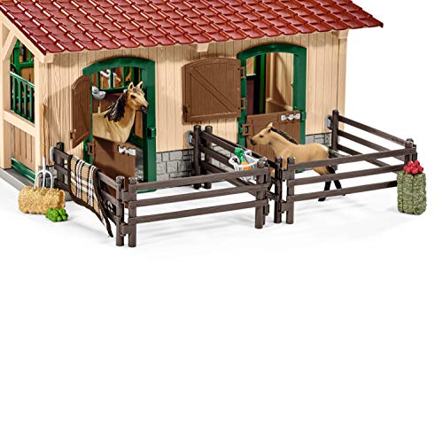 Schleich 42195 - Pferdestall mit Pferden und Zubehör - 4