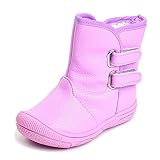 Oderola Baby Faux Fleece Winter Boots Toddler Boys' Waterproof Warm Snow Boots