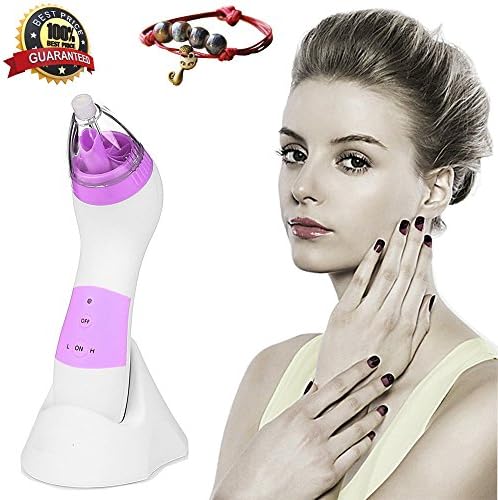 [New Version 2017] Microdermabrasion Diamond Machine Blackhead Removal Rechargeable Skin Peeling Machine, Comedone Extractor Set, Purple
