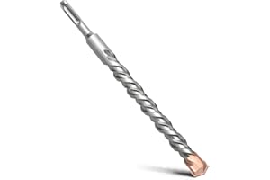 MOXPIFY Foret SDS Plus 16 x 260 mm avec double hélice pour marteau perforateur, béton, pierre, pierre naturelle