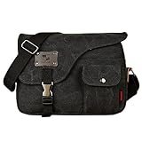 Owbb Retro Herren Boy Leinwand Umhängetasche Rucksack (BDJM-A1) +2 gratis geschenke