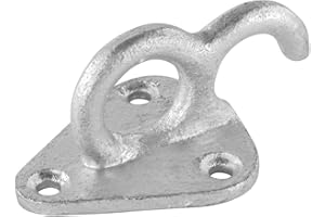 KR AGRAR Set 10 x Ringhaken | feuerverzinkt | 50 x 45 mm | Anhänger | Bolzen | Ladebordwand | Laderampe | Bordwand | Wand | PKW | Sicherung | Rampe | Verkehr