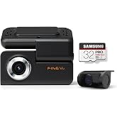 FineVu GX30 FullHD 2 Kameralı Wi-Fi+GPS+ADAS Plus Entegre ARA&Ccedil; KAMERASI, Siyah