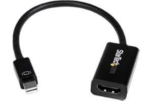 StarTech.com Conversor de Vídeo Mini DisplayPort a HDMI con Audio – Adaptador Activo MDP 1.2 para MacBook Pro – 4K @ 30Hz - Negro