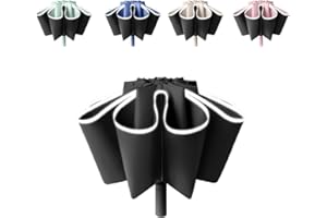 erised's bifrost Travel Folding Inverted Reverse Umbrella Compact Windproof/Waterproof Auto Open/Close,10 * 2 Ribs Portable Golf Parasol,Outdoor Rain/Sun/99 UV Protection/UPF 50 UV Blocker