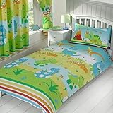 Roar Like a Dinosaur Single Duvet Cover and Pillowcase Set