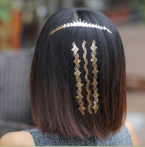 Hairtattoo, Haarschmuck, Haar Tattoos, Goldtattoos, Styling – TS03 -LK Trend & Style - 2