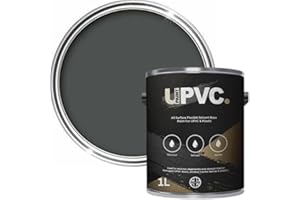upaintpvc - All-In-Once UPVC Plastic Paint - Windows - Doors - Frames - Conservatories - Fascia - Downpipes - Guttering | Semi Matt Finish - 1 Litre (Anthracite Grey Ral 7016)