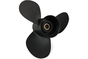 CAPTAIN MARINE Capitán Propeller Fit Tohatsu Motores fueraborda 35-50HP Aluminio 13 Dientes Spline RH