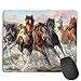 Price comparison product image Mouse Pad Cool Horse Oil Painting Rectangle Rubber Mousepad 8.66 X 7.09 Inch Gaming Mouse Pad with Black Lock Edge