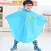 GudeHome Unisex Kid's Raincoat Girls Boys Hooded Waterproof Rain Poncho, 100-120cm Blue
