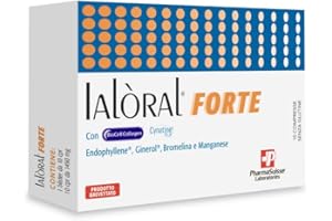 P PHARMASUISSE LABORATORIES Ialoral®Forte Integratore Alimentare per il benessere delle Articolazioni, Stati di tensione localizzati - BioCell Collagen®, Acido ialuronico, Condroitin solfato, Cynatine® FLX, Bromelina, Manganese