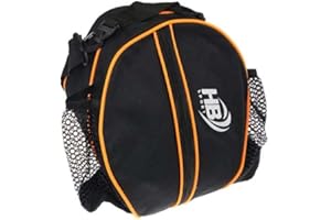 Saraoriginalshop Borsa Porta Pallone Sportiva per Calcio Basket Rugby Sacca da trasporto con Zip Tasche a Rete Manicotto a mano e Tracolla Interno Impermeabile