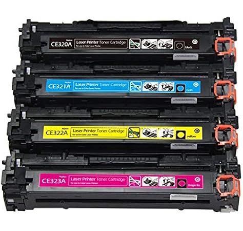 Image Print 128a Ce320a Ce321a Ce322a Ce323a Black Cyan Yellow Magenta Toner Cartridge For Hp Color Laserjet Pro Cm1415fn Mfp Cm1415fnw Mfp Cp1521n Cp1522n Cp1523n Cp1525n Cp1525nw 4 Pieces In Box Amazon In Computers Accessories