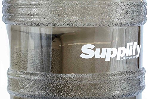 Tritan 3,79 Liter 1 Gallone Water Jug XXL Trinkflasche von Supplify – Camping Outdoor Wasser-Flasche, Ohne Weichmacher/BPA – Großer Wasserkanister aus Tritan Plastik – Transparent Finish - 4