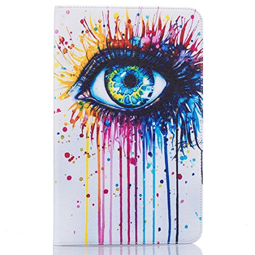 Romtronic Cute Colorful Flip Tasche PU Leder Abdeckung Stand Schutzhülle für Samsung Galaxy Tab A6 10.1 Pouces SM-T580 / SM-T585 + 1 x Schwarz Stylus (Design 03) - 2
