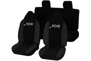 Lupex Shop 108 _ N. GS Housses de siège Auto, Noir/Gris foncé