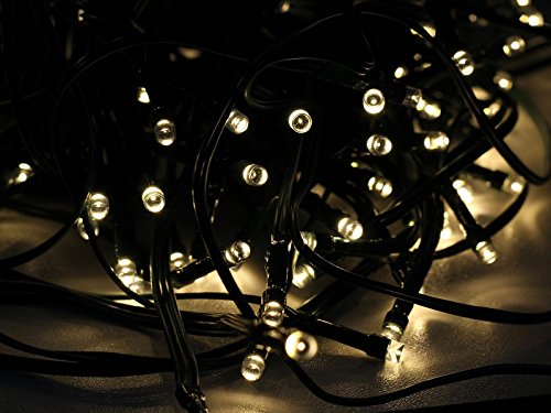 Esky 55ft 17M 100er LED Solar Lichterkette für Garten, Outdoor, Weihnachten, Party, Hochzeit, Warmweiß Lichtfarbe - 4