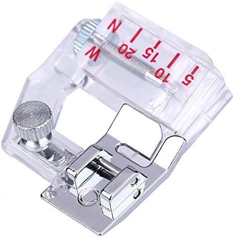 FISHBERG Bias Binder Snap-on Bias Binder Tape Binding Presser Foot Feet for Domestic Sewing Machines Sewing Quilting Hemming Tools Accessories (1Pcs Tape Binding Presser Foot)
