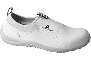 DELTAPLUS Delta Plus-Miami - Zapatos de lona para hombre y mujer, puntera de acero, entresuela S2, color blanco