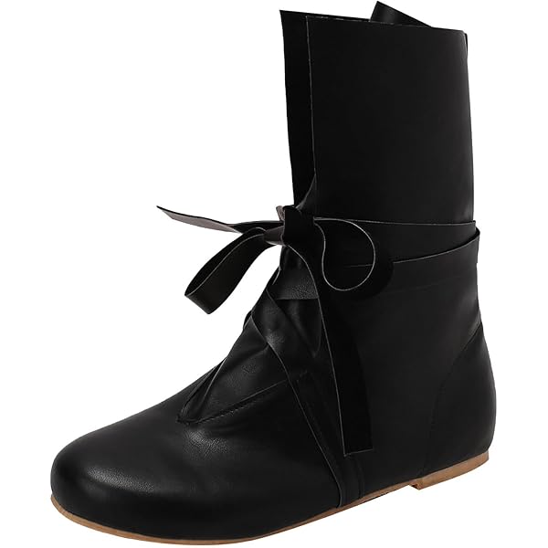 Minetom Mittelalter Stiefel - Wikinger Piraten Stiefel Unisex