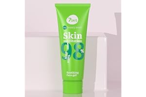 7DAYS Gel Calmante de Aloe Vera con Extractos de Árbol de Té/Gel Facial y Corporal Hidratante al 98% de Aloe Vera para una Hidratación Profunda y una Limpieza de Poros para Todo Tipo de Pieles, 80ml