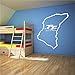 Produktbild Neue Spezielle Kreative Wandaufkleber Isle Of Man Track Wandbild Home Wohnzimmer Kunst Dekorative Vinyl Wandbild 70 * 78 cm