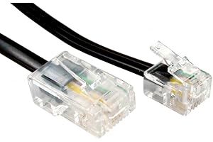 Jafsal Online High-Speed BT Male to RJ45 Cat5e Cable - Connect Phone Socket to Cat5e RJ45 Port Broadband, Modem Lead Broadband for Landline Telephone, Router, Modem to RJ11 Phone Socket- 1 Meter