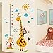 Produktbild Kang Wandaufkleber Vinyl PVC Aufkleber Wandaufkleber Hintergrund für Schlafzimmer Kinderzimmer Wandsticker Wandtattoo Wandaufkleber Sticker Wanddeko Kinder kleine Hirsche Height-Height Manometer Schule