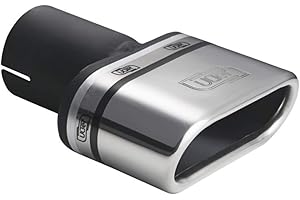 Ulter Sport Embout d'échappement - Ovale 110x45mm Incliné - Longueur 80mm - Montage ->50mm - Inoxydable