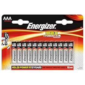 Groupe Energizer LR03 Max Blister de 12 Piles AAA