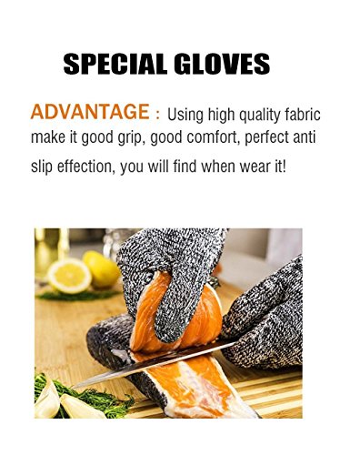 DIKETE® Schnittschutzhandschuhe Hochleistung Schnittschutz Handschuhe M - 8