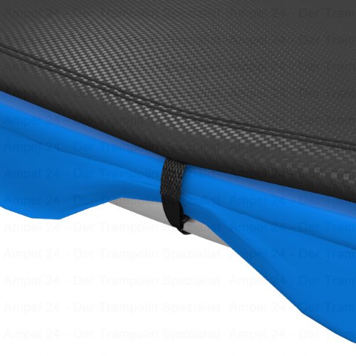 Ampel 24 Trampolin Abdeckplane | Wetterschutzplane für Gartentrampolin 244 – 490 cm | UV-beständig | schwarz - 4